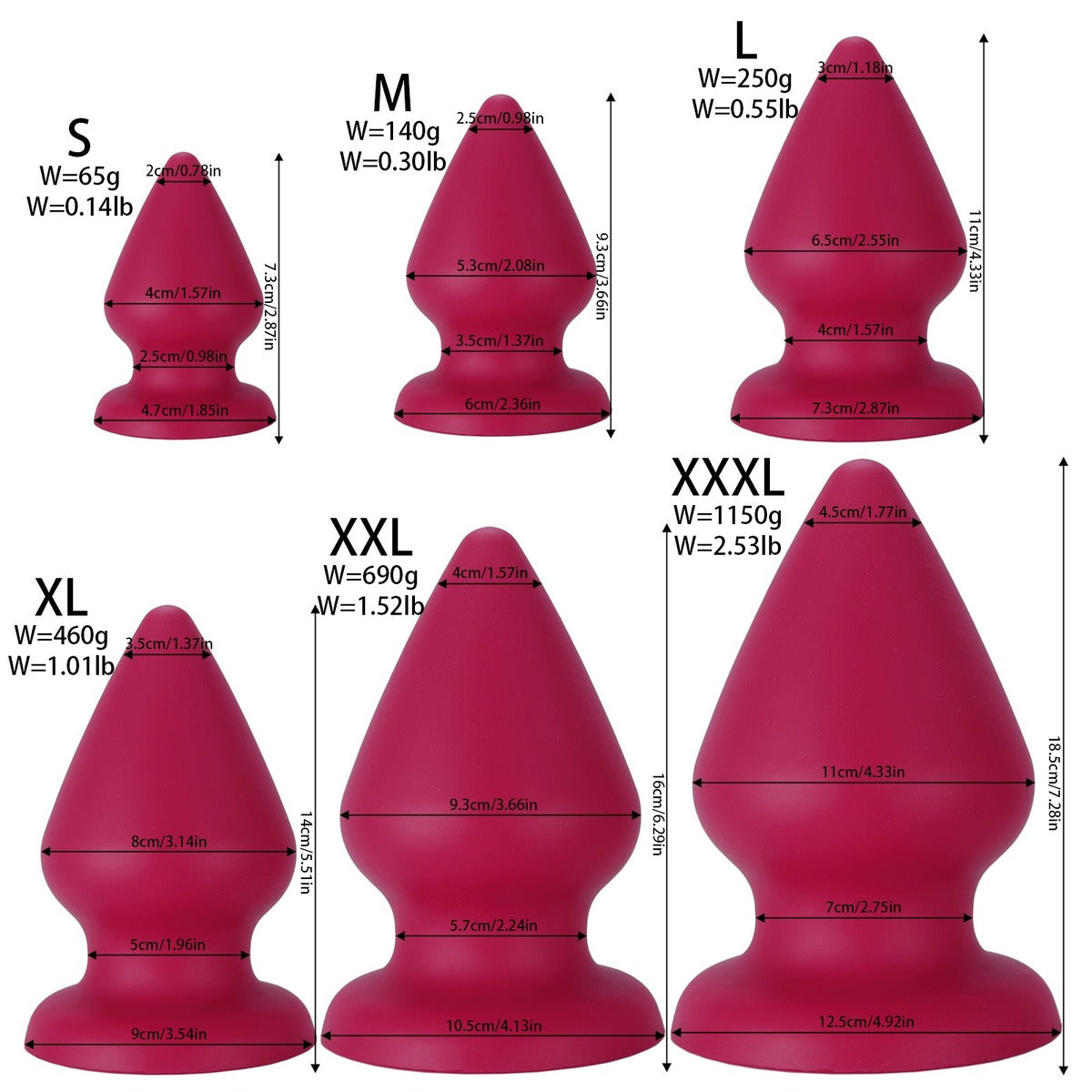 PLUG IT Silicone Challenger Plug XXL