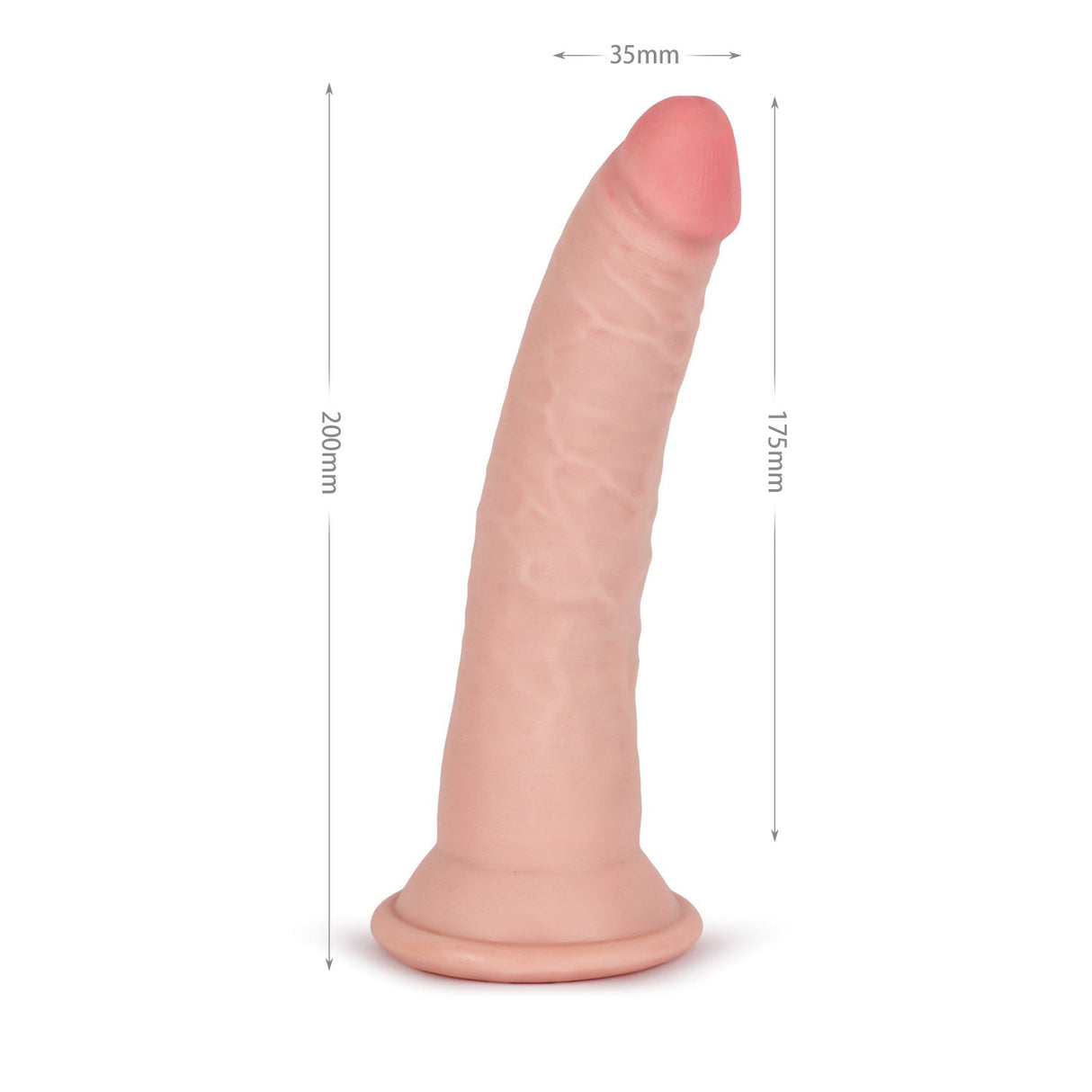 Knight Cock 3D Triple Density Dildo 7.8 Inch Light