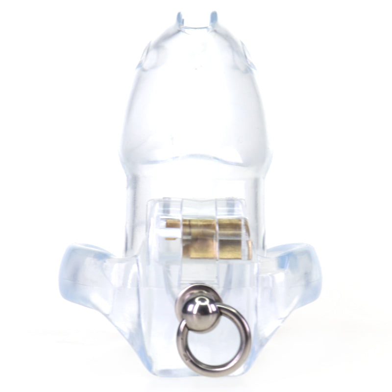 LOCK4D Advanced Comfort V4 Chastity Cage Medium Clear