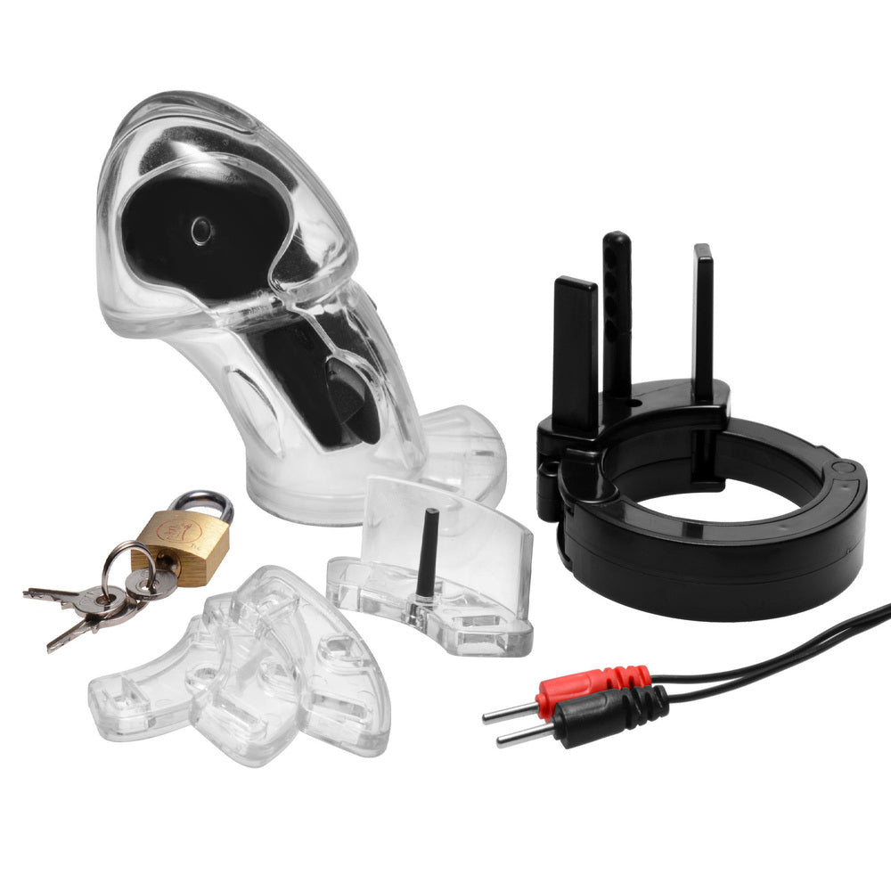 LOCK4D Electro Chastity Cage White