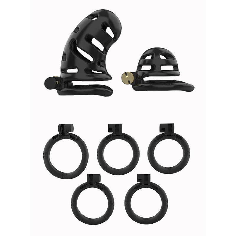 LOCK4D Muzzle Chastity Cock Cage Medium