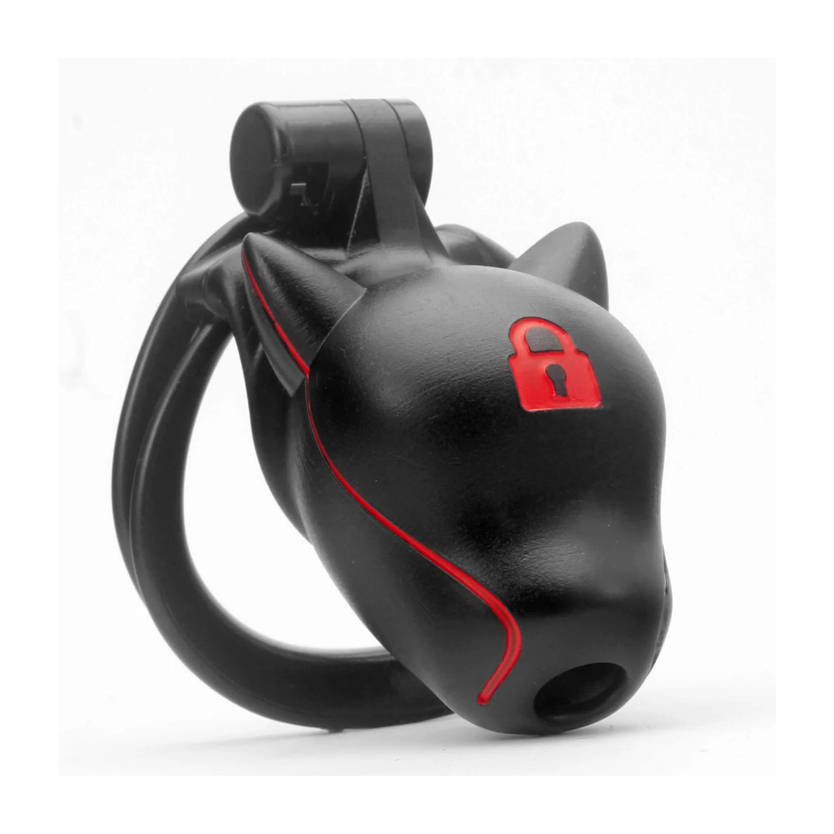 LOCK4D Dog Head Locked Chastity Cock Cage