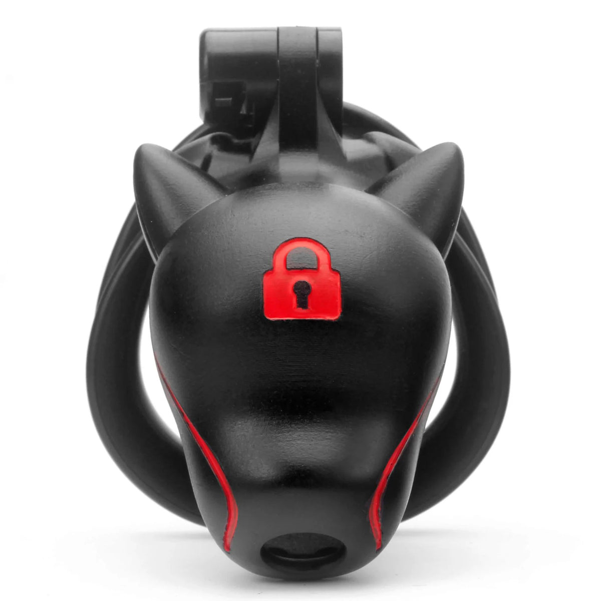 LOCK4D Dog Head Locked Chastity Cock Cage