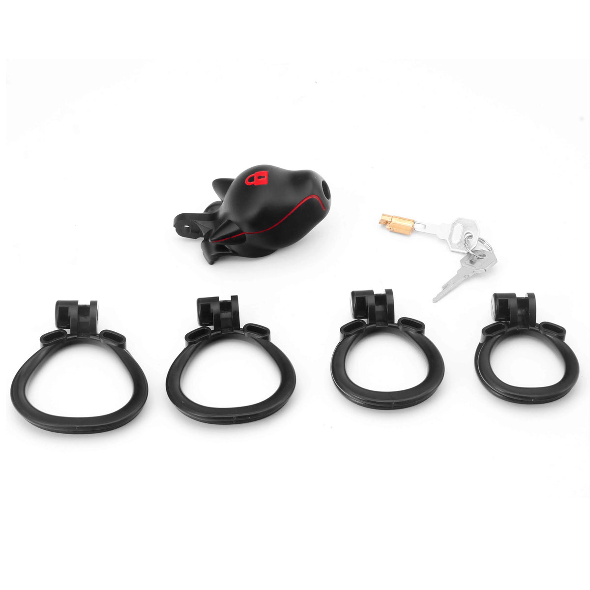 LOCK4D Dog Head Locked Chastity Cock Cage