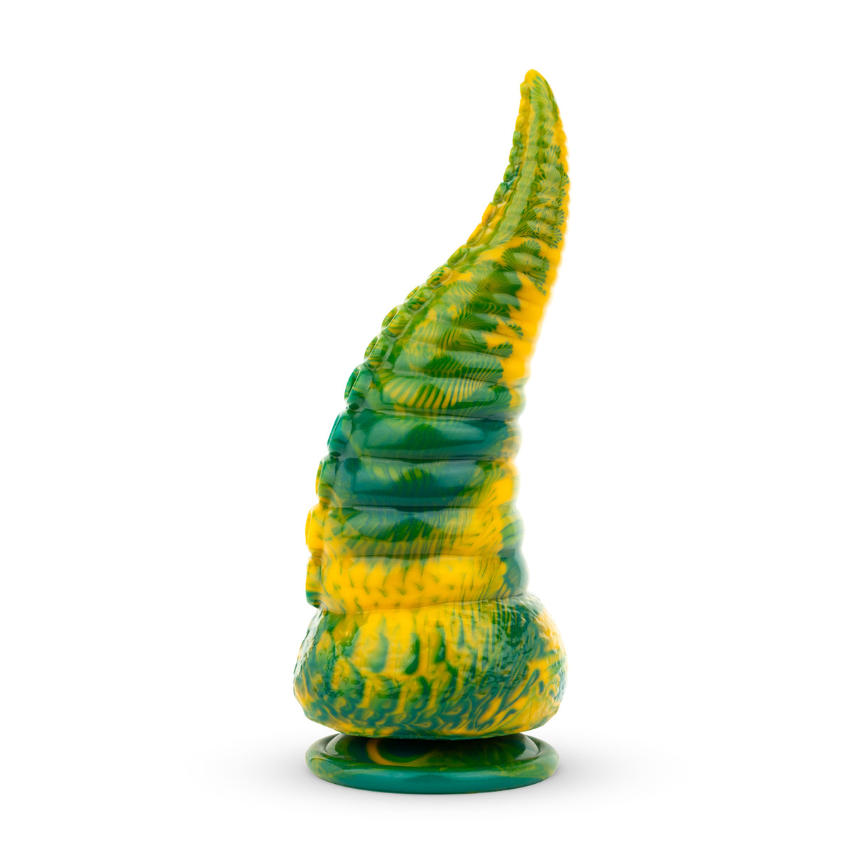 Mythical Mates Tentacle Delight Octopus Dildo 8.7 Inch Green Yellow
