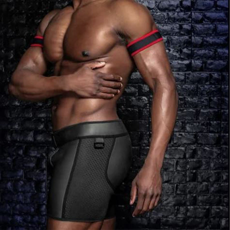 Mr S Leather Carpenter Triple Zip Short