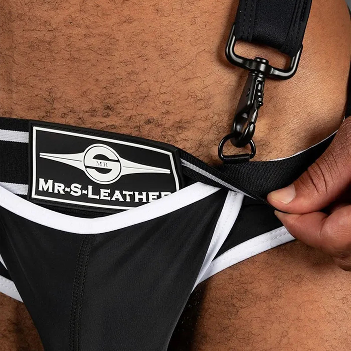 Mr S Leather Bold Colour All-Access Brief Black