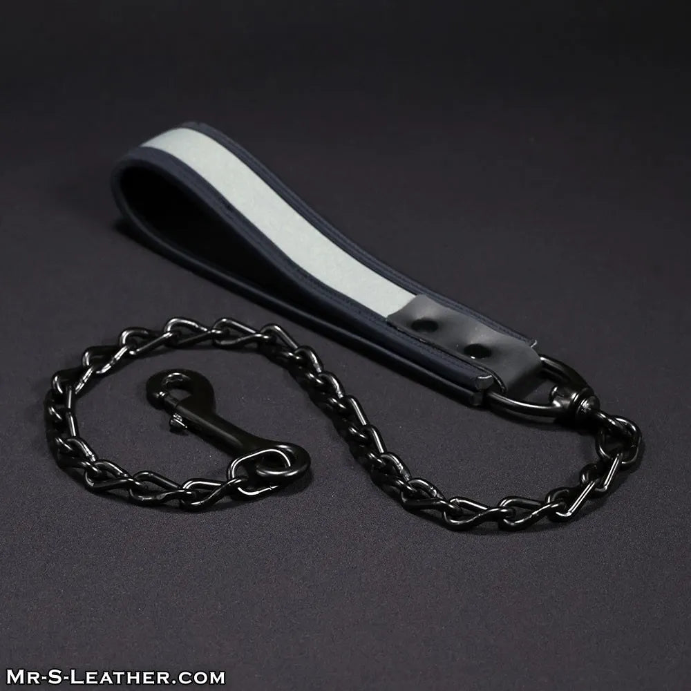 Mr S Leather Neoprene Puppy Leash Grey