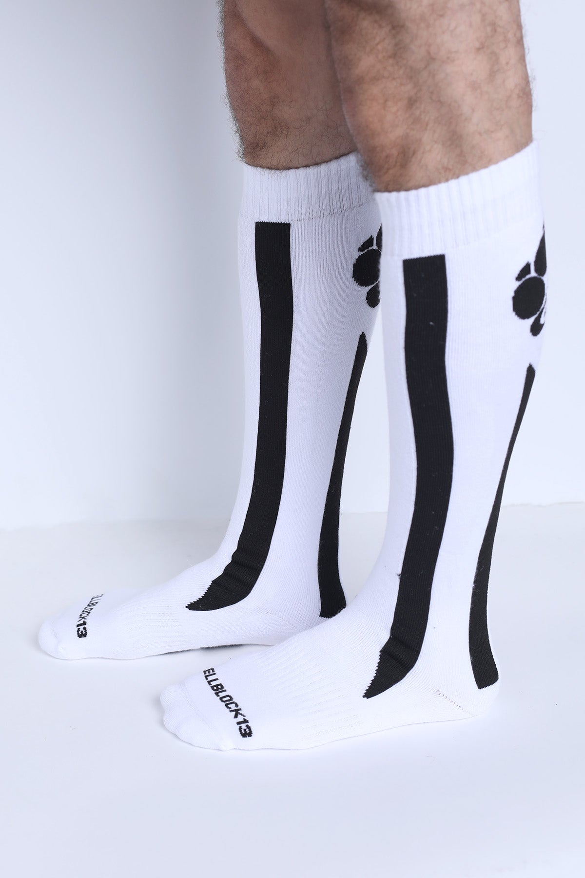 Cellblock 13 Muzzle Up Knee High Socks White