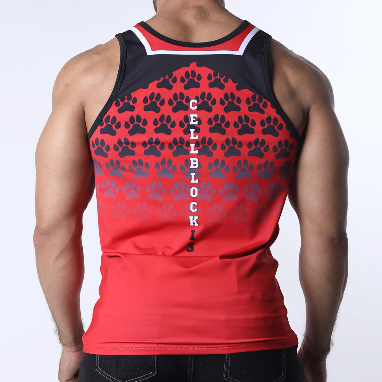 Cellblock 13 Muzzle Up Tank Top Red
