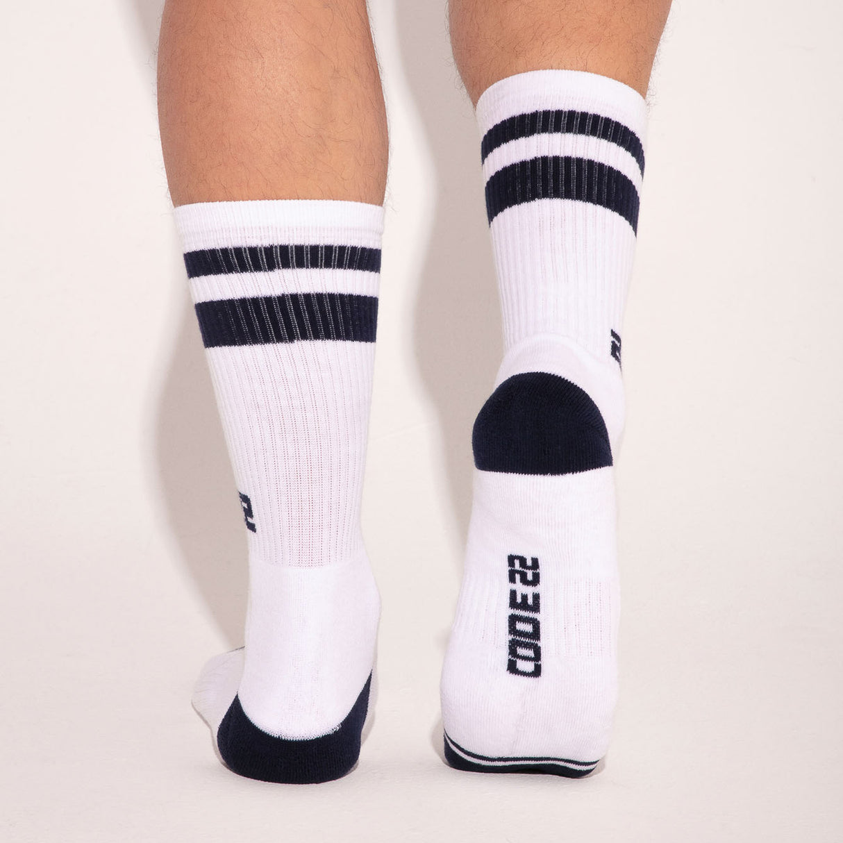 Code 22 Iconic Crew Socks Navy