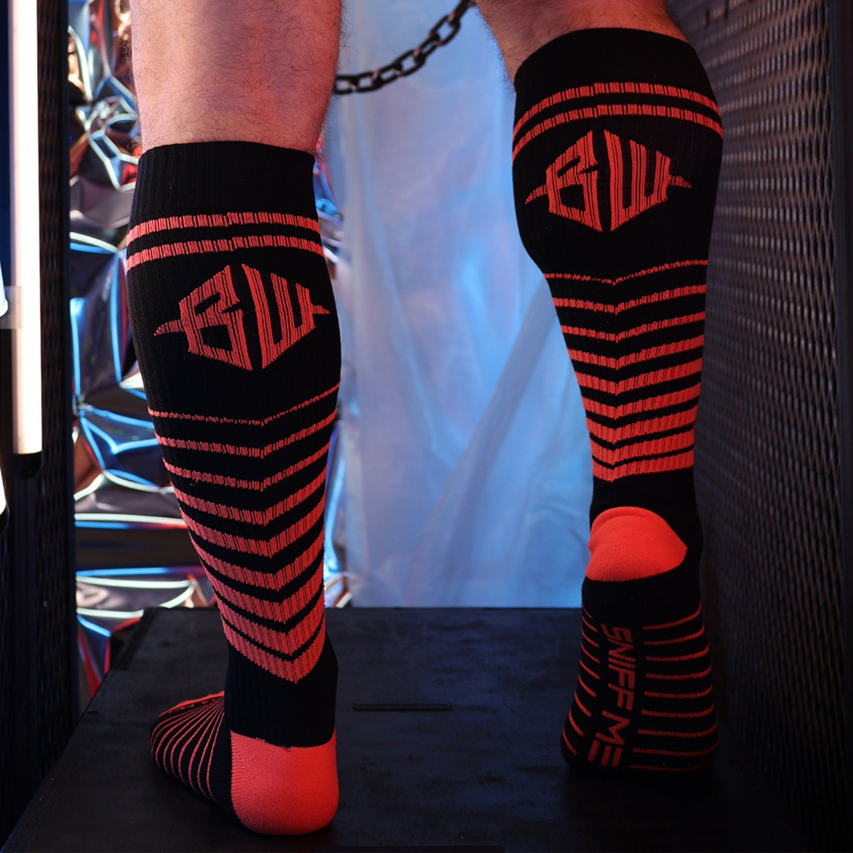 Breedwell After Dark Socks Neon Orange
