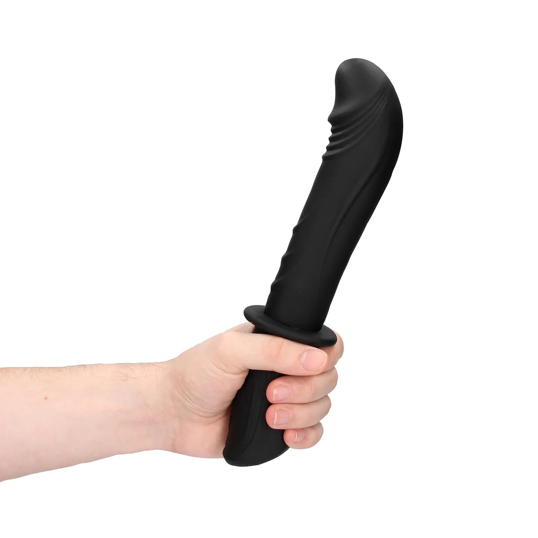 Ouch Handheld Silicone Vibrating Flexible Dildo 11 Inch