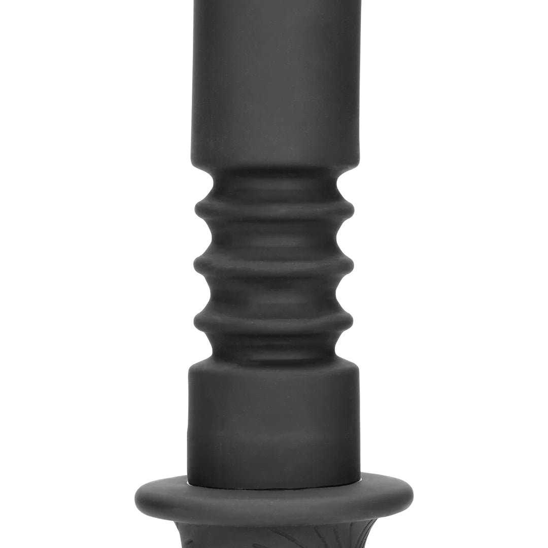 Ouch Handheld Silicone Vibrating Thrusting Dildo 11 Inch