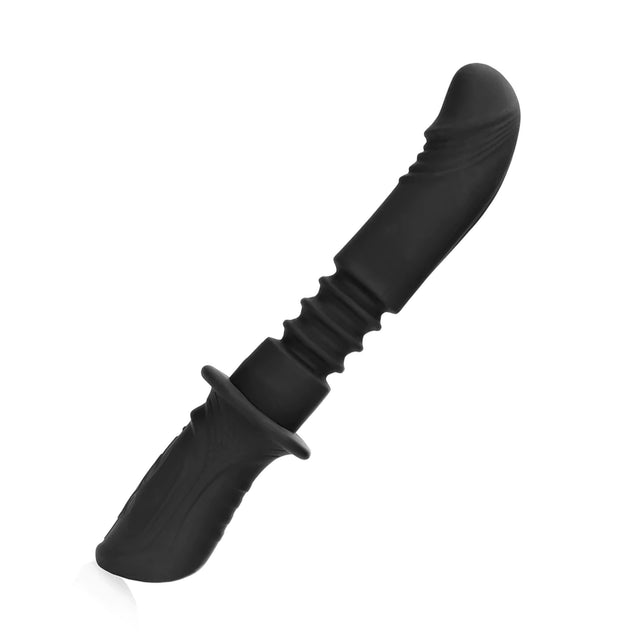 Ouch Handheld Silicone Vibrating Thrusting Dildo 11 Inch