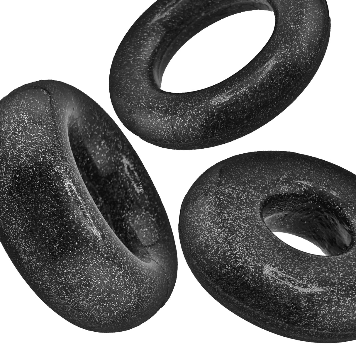 Oxballs Cockpack Cock Rings 3 Pack Black Mica