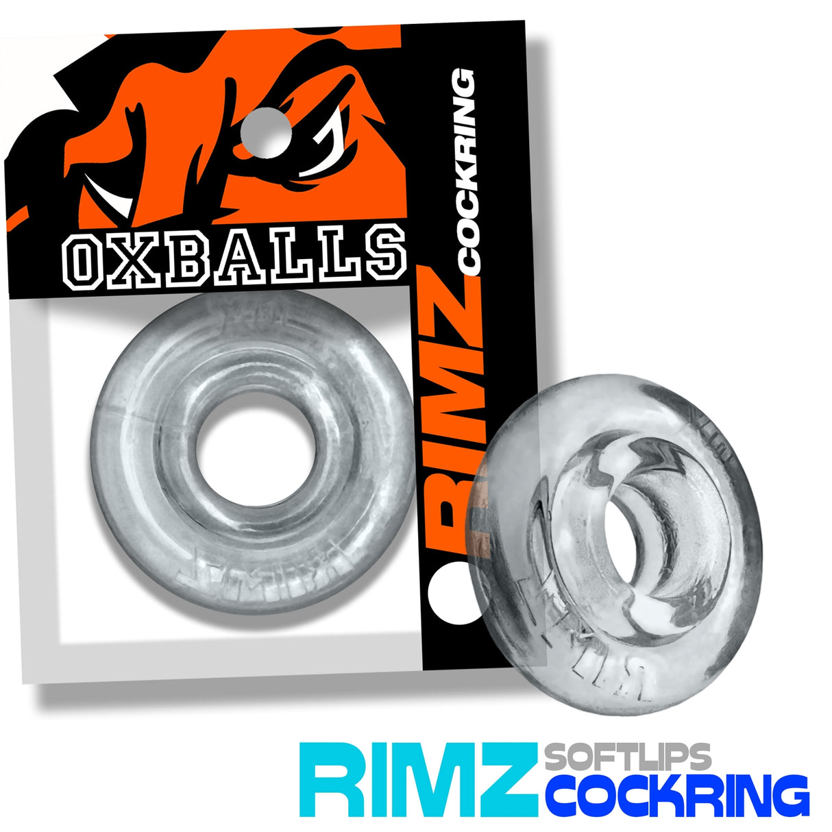 Oxballs Rimz Cock Ring Clear