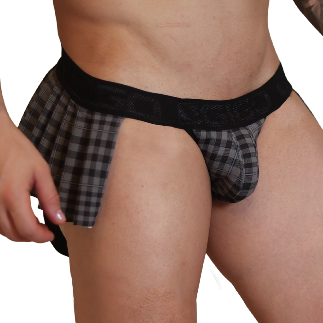 Gigo Oxford Jockstrap Skirt Grey