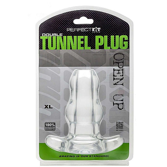 Perfect Fit Double Tunnel Plug XL Transparent