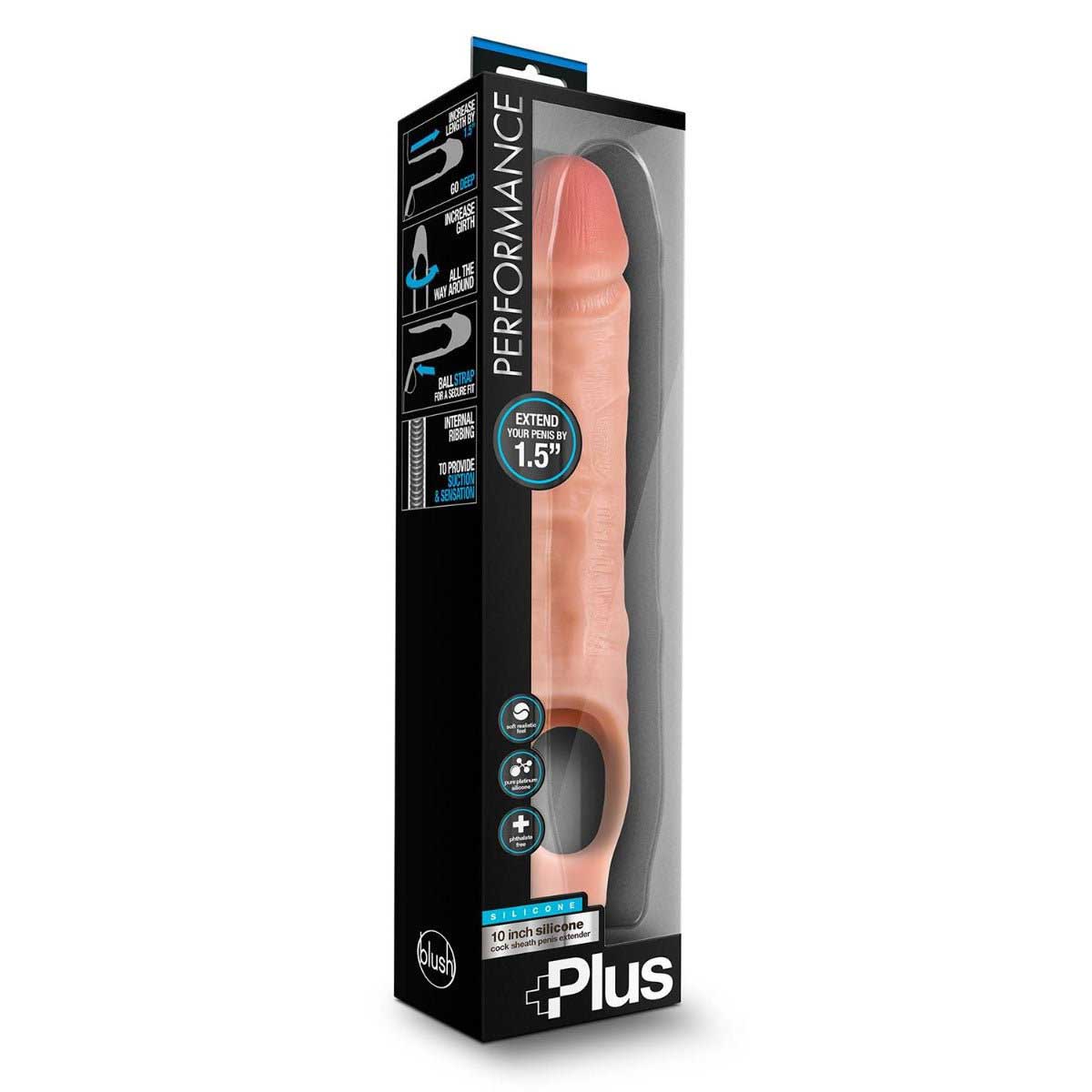 Performance Plus 10 Inch Cock Sheath Penis Extender Light