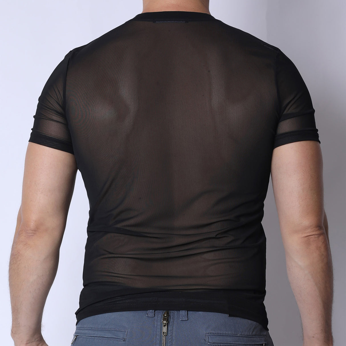 TIMOTEO Phantom Mesh T Shirt Black