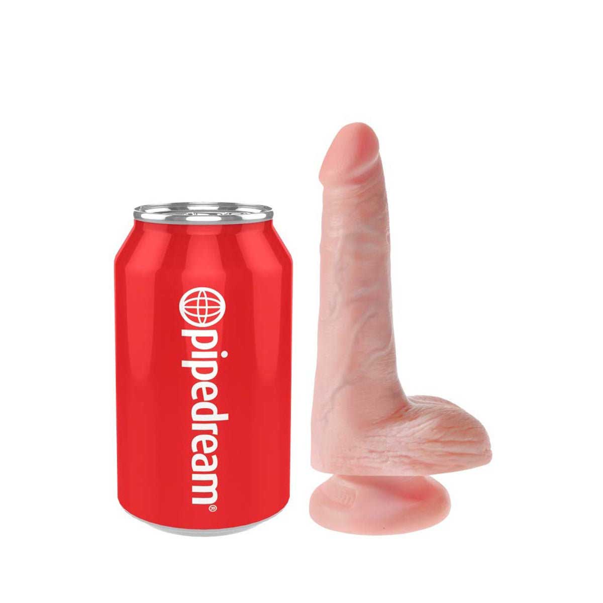 Pipedream King Cock 6 Inch Dildo with Balls Light