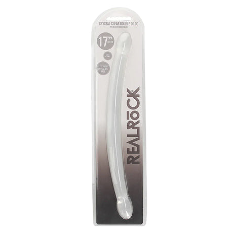 RealRock Crystal Clear Double Dong 17 Inch