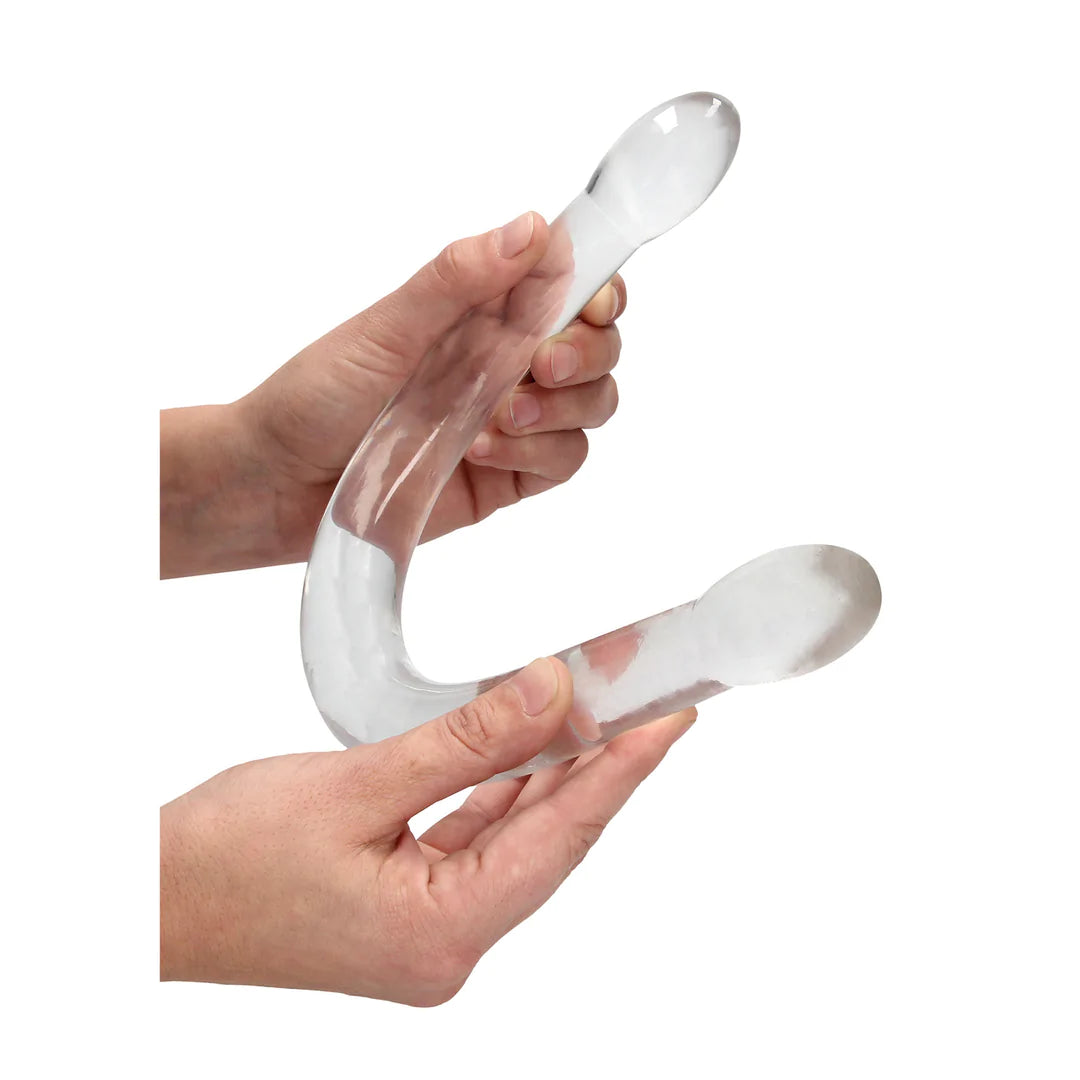 RealRock Crystal Clear Double Dong 17 Inch