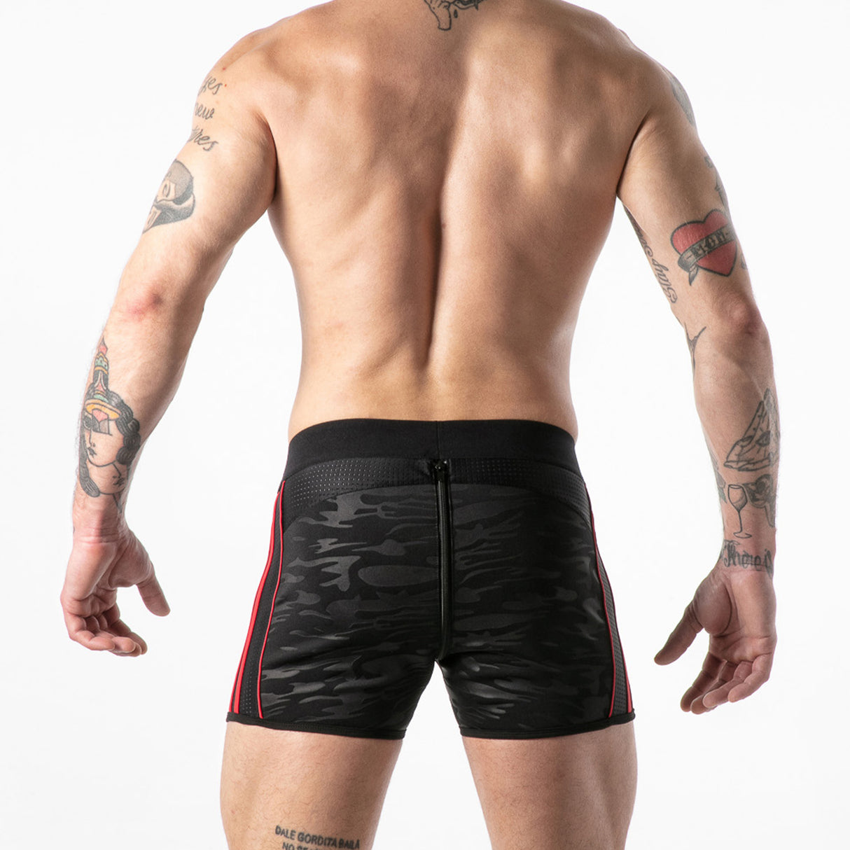 Locker Gear Full Access Military Fetish Short Red