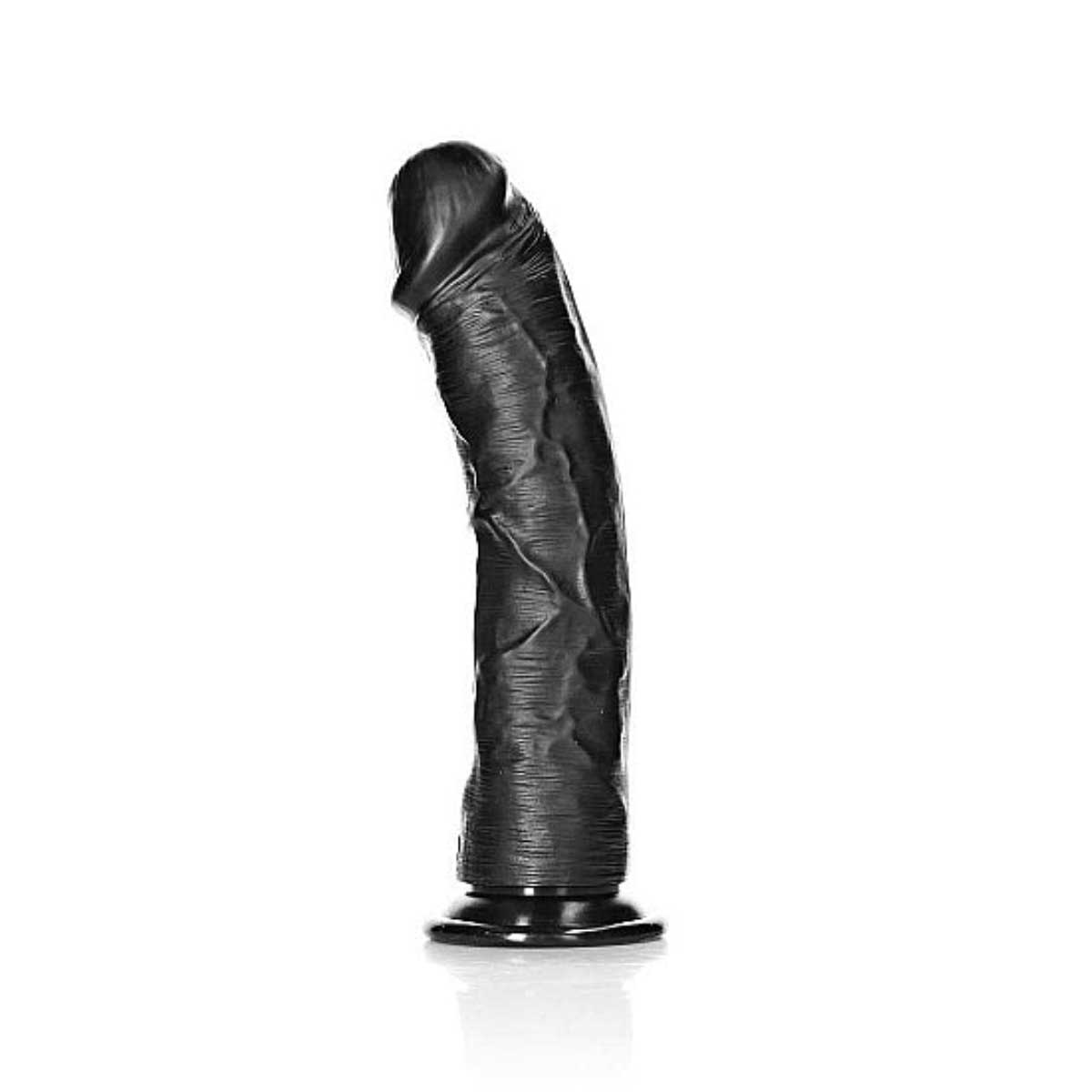 RealRock Curved Realistic Dildo 9 Inch Black