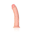 RealRock Curved Realistic Dildo 9 Inch Light