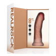 RealRock Curved Realistic Vibrating Rotating Dildo 8 Inch Light