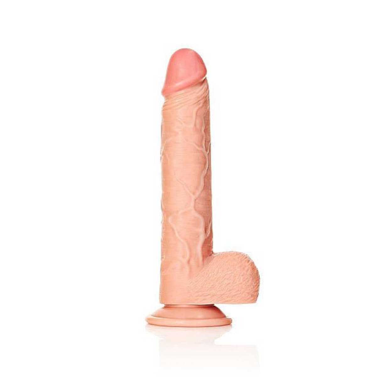 RealRock Straight Realistic Dildo with Balls 11 Inch Light