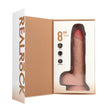 RealRock Straight Realistic Vibrating Rotating Dildo with Balls 8 Inch Light