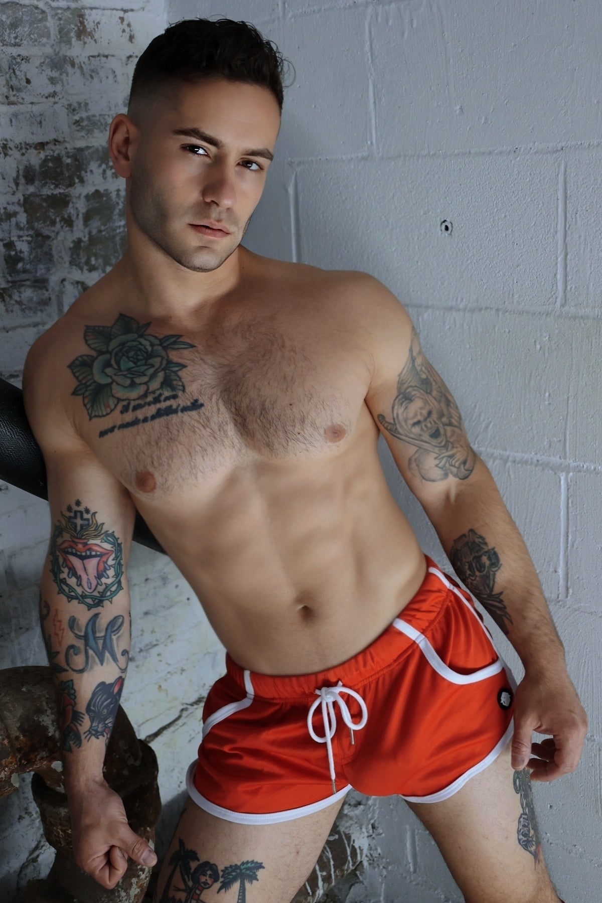 Breedwell Retro Remix Shorts Red