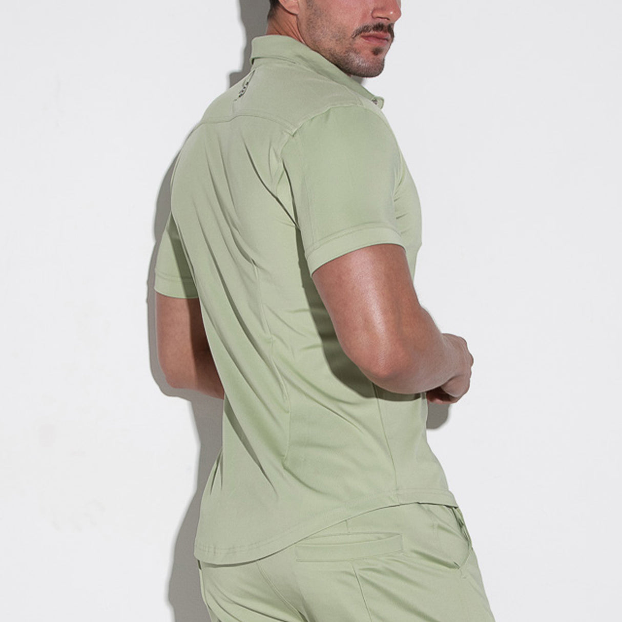 Code 22 Sleek Slim Shirt Khaki