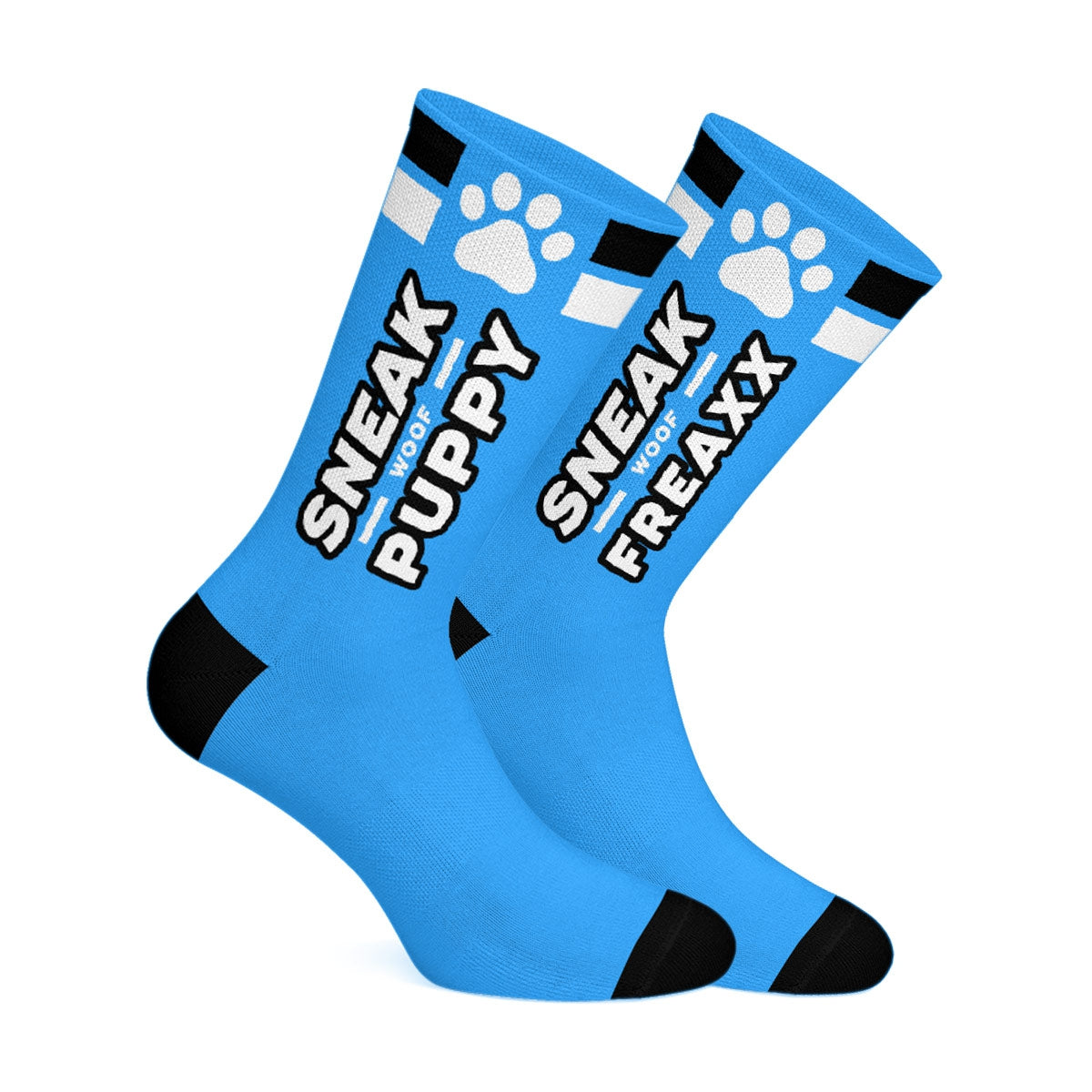SNEAKFREAXX Woof Puppy Socks Blue