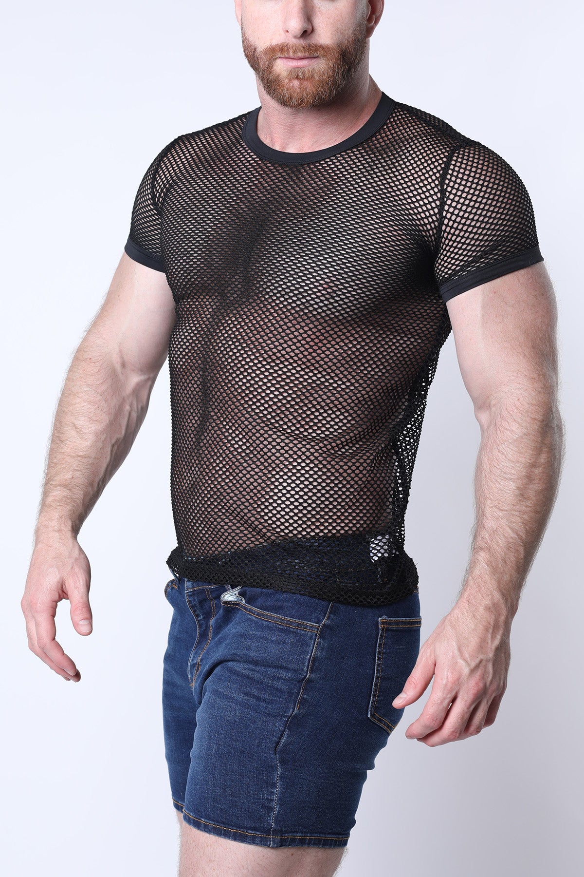Timoteo Santorini Mesh T Shirt Black