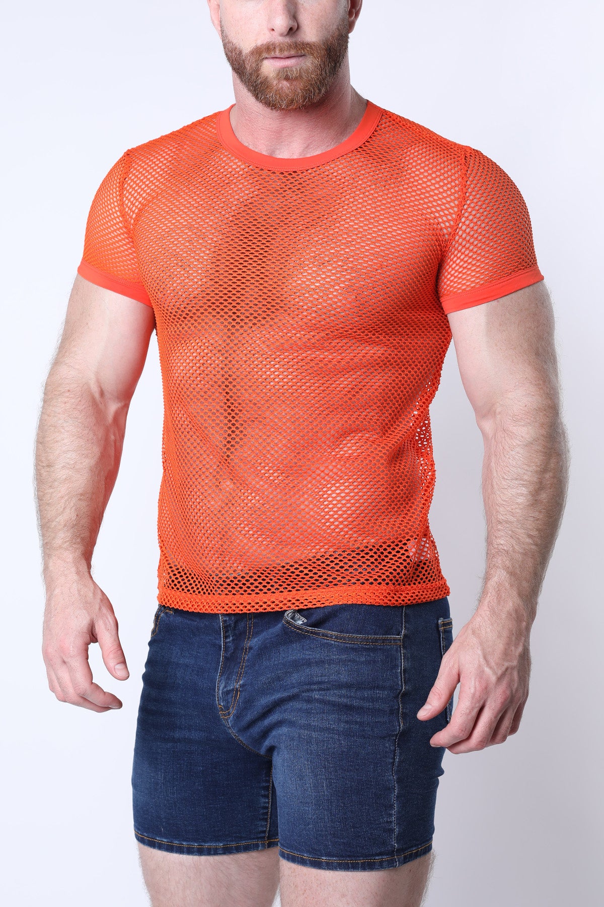 Timoteo Santorini Mesh T Shirt Orange