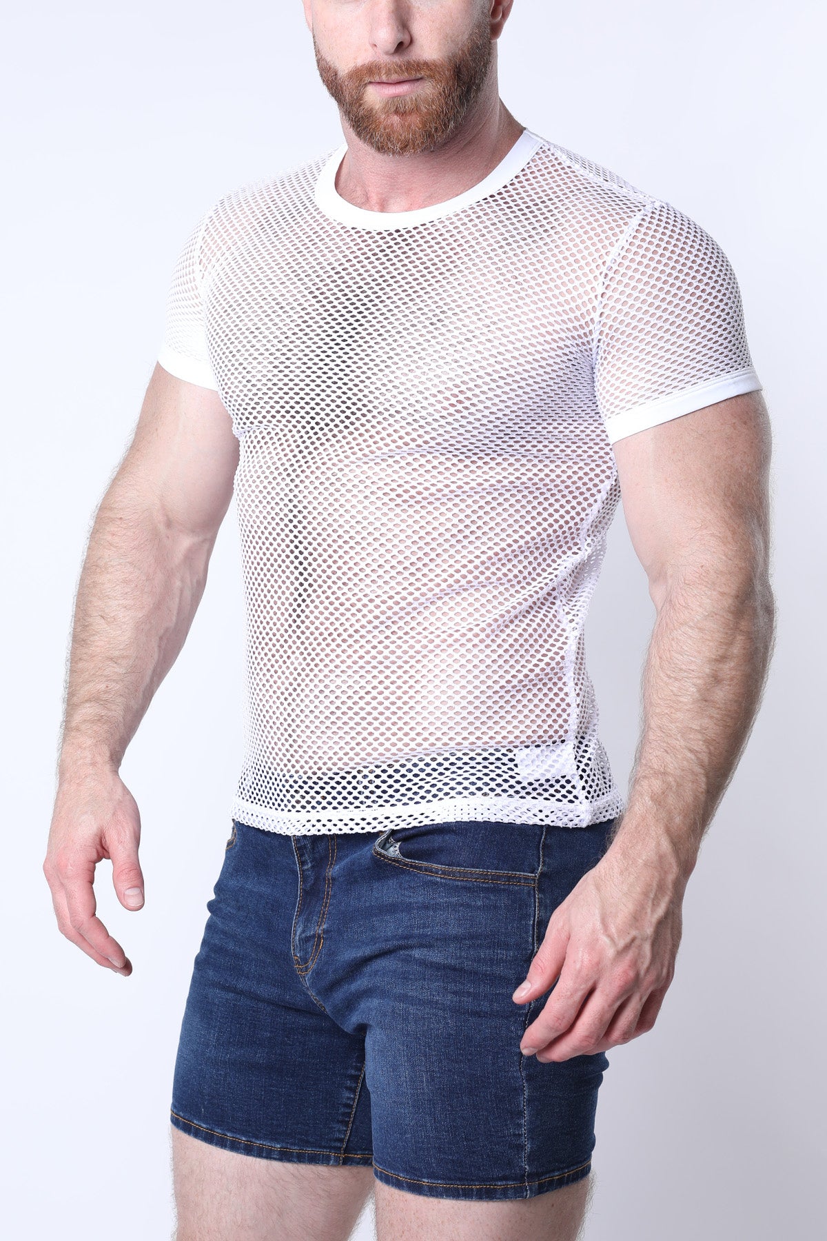 Timoteo Santorini Mesh T Shirt White