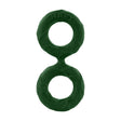 Shaft Double Cock Ring Model D Size 1 Small Green