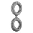 Shaft Double Cock Ring Model D Size 2 Medium Grey