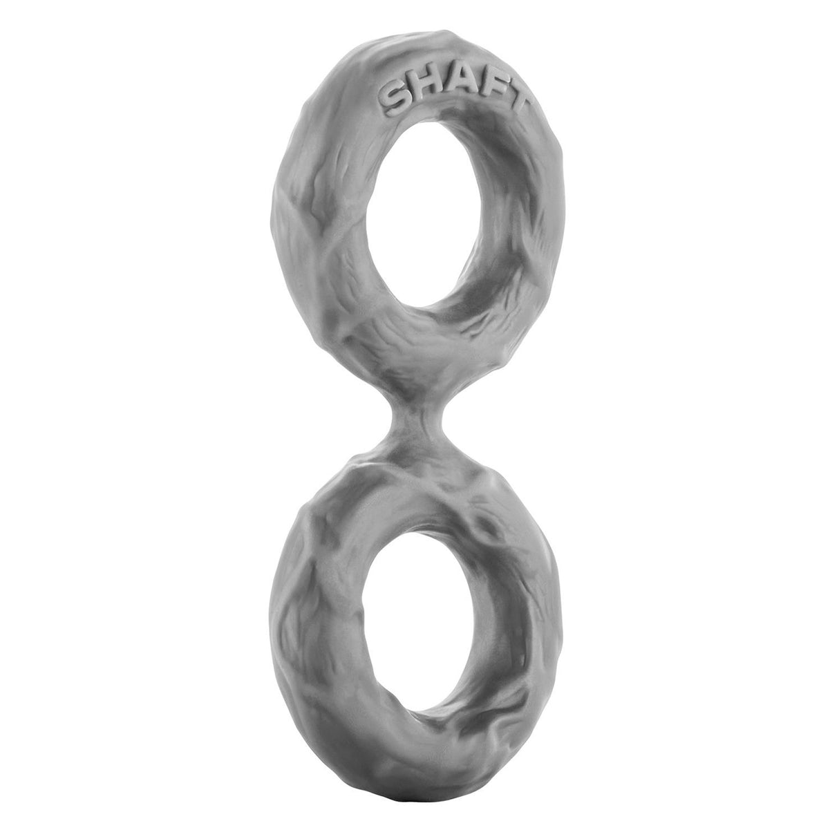 Shaft Double Cock Ring Model D Size 2 Medium Grey