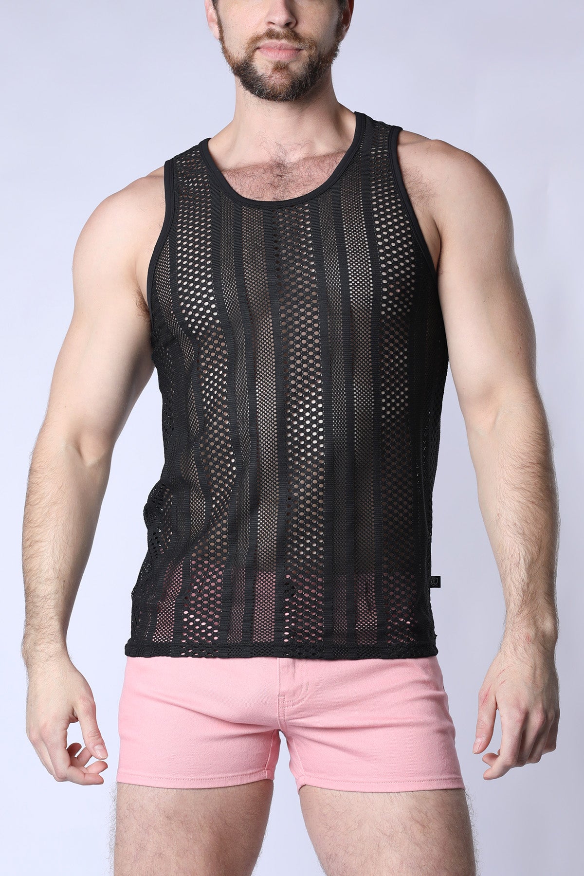 TIMOTEO Sicily Crochet Tank Top Black