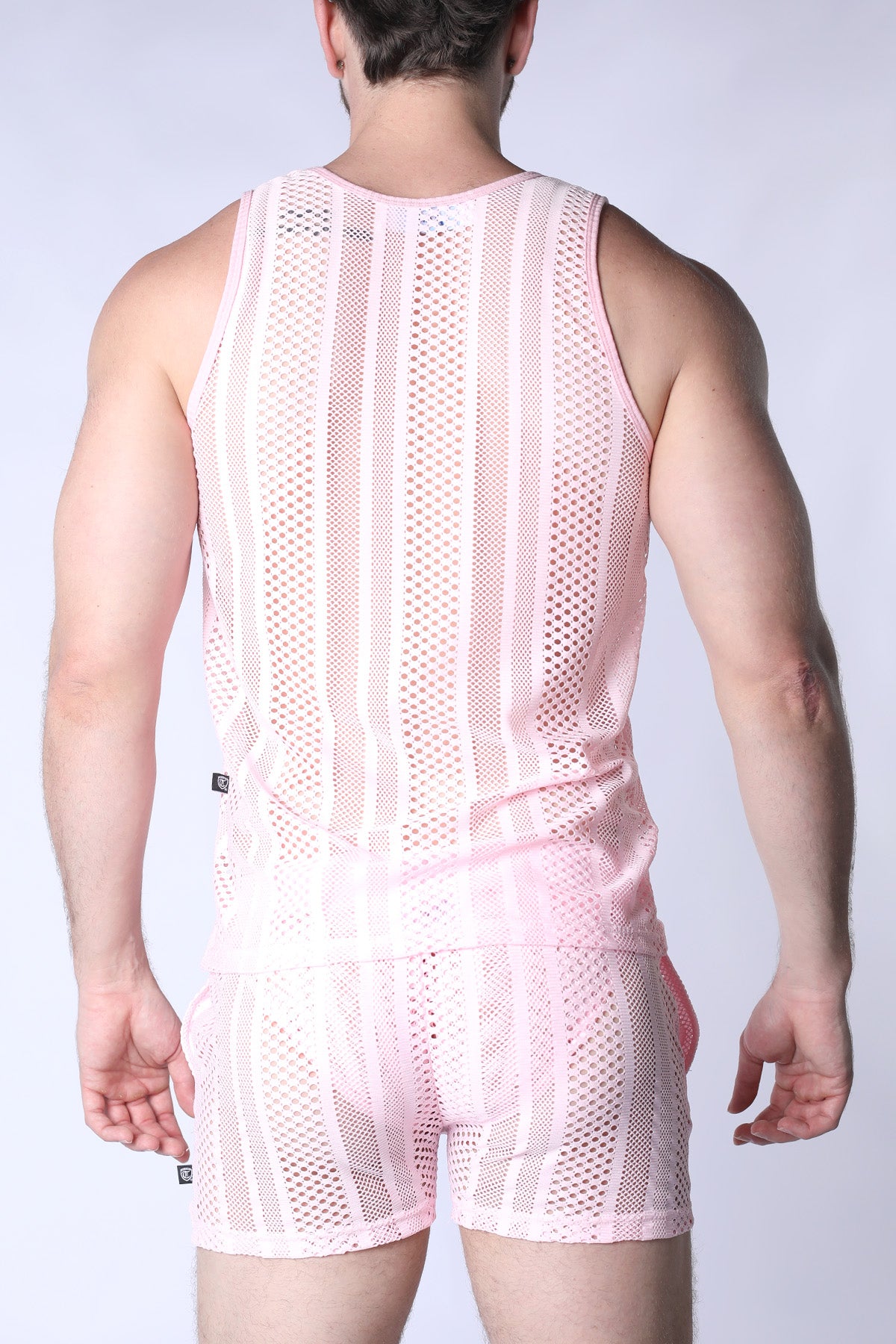 TIMOTEO Sicily Crochet Tank Top Pink