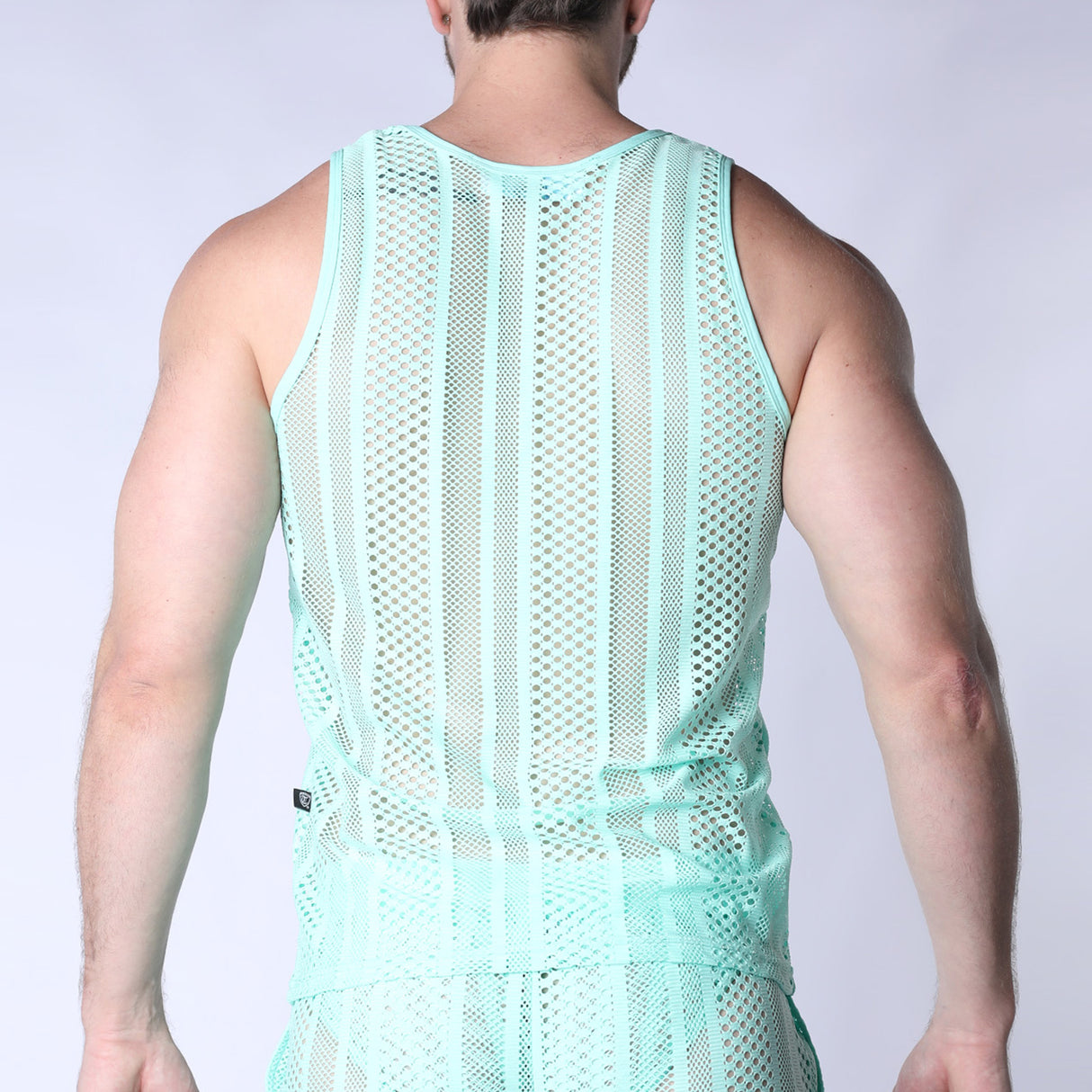 TIMOTEO Sicily Crochet Tank Top Turquoise