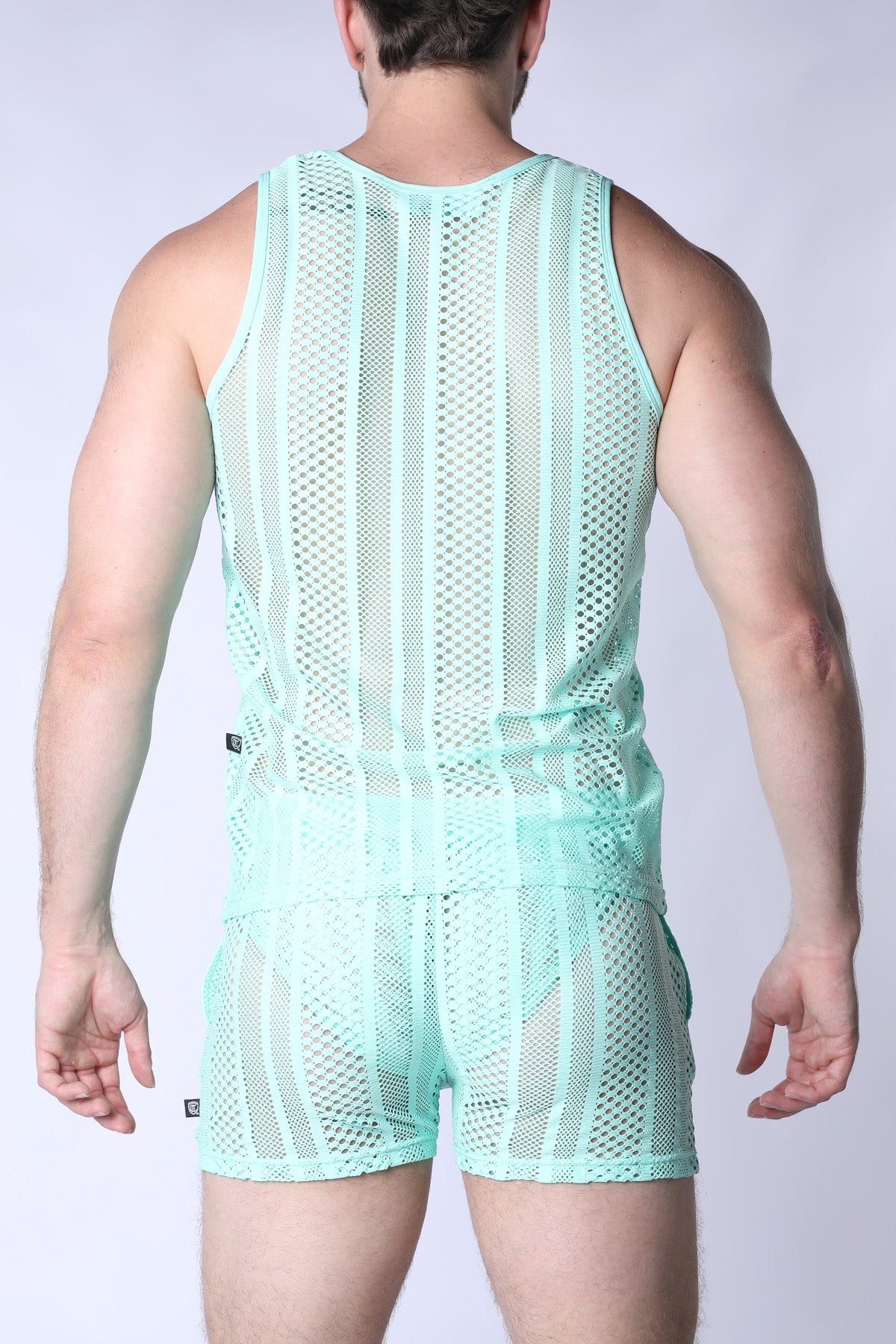 TIMOTEO Sicily Crochet Tank Top Turquoise