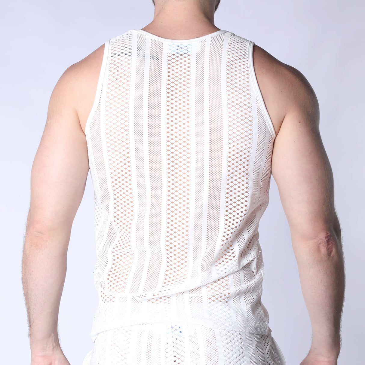 TIMOTEO Sicily Crochet Tank Top White
