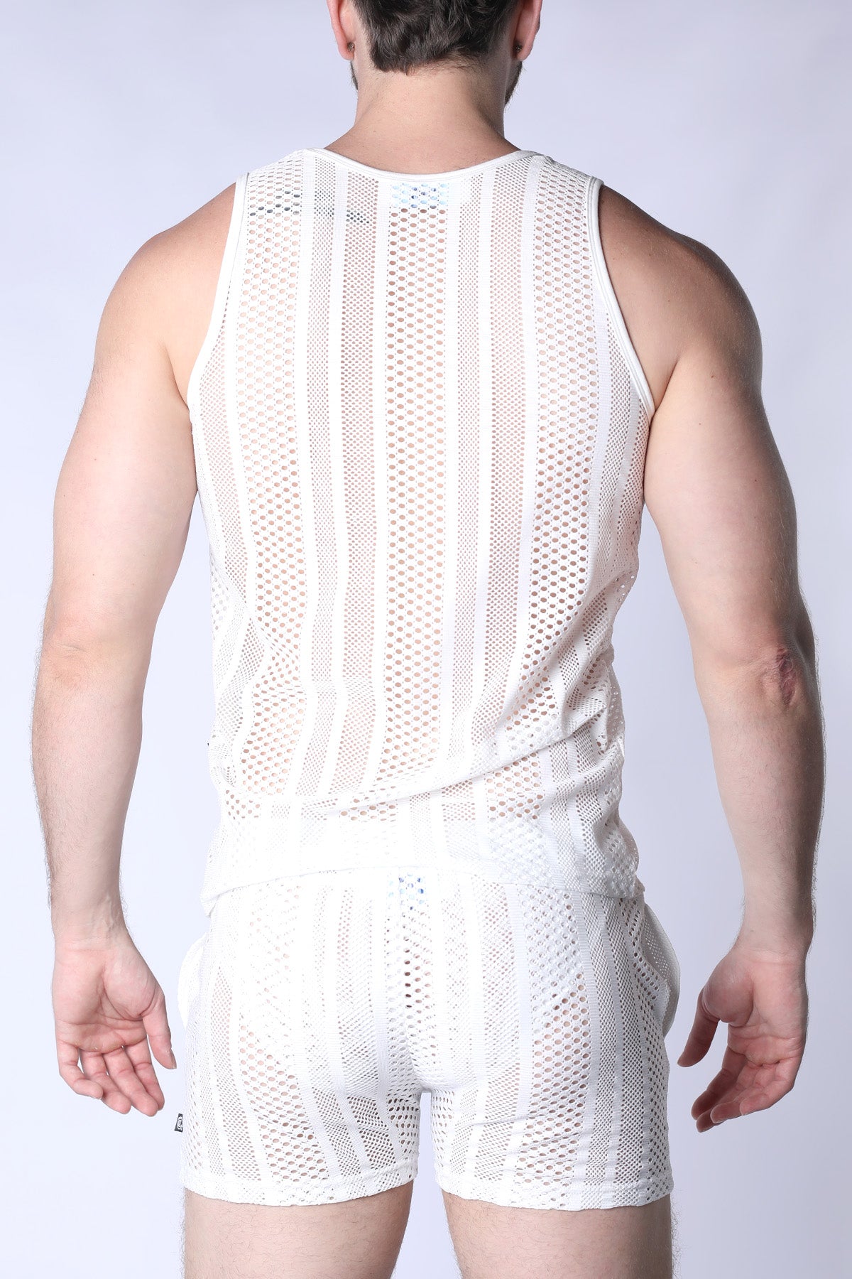 TIMOTEO Sicily Crochet Tank Top White