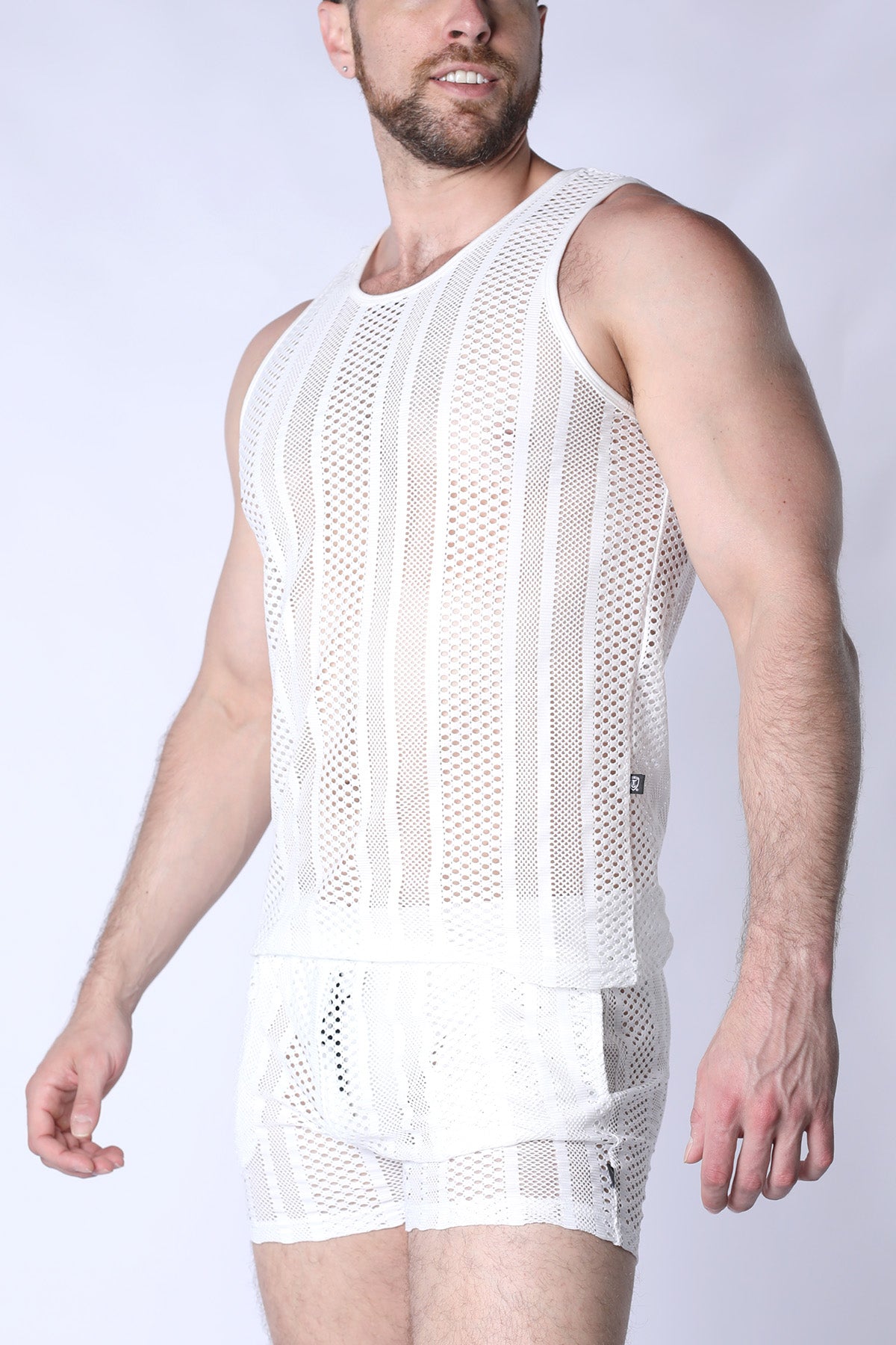 TIMOTEO Sicily Crochet Tank Top White